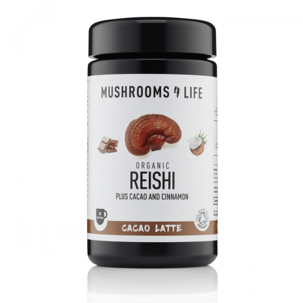 Reishi cacao paddenstoelen latte